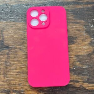 I Phone 14 pro max Hot Pink Silicone Phone Case - Unbranded Brand new never used